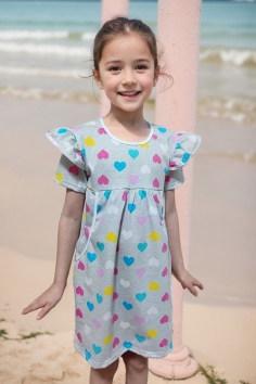 Платье ЛАДА кулирка КР - сердца №Н-33060