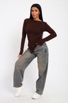 лонгслив - шоколад №Н-83904