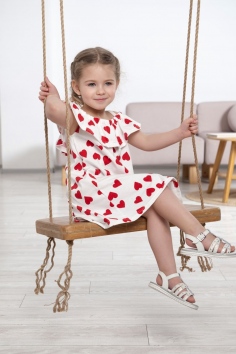 Сарафан Клюковка - молочный