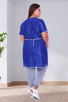 Халат женский арт. УН-20-20-НН (size +) синий №УФР-ТР-985-2