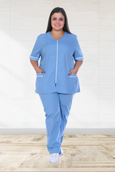 Костюм медицинский женский арт. УН-02-12-ТС (size +) №УФР-МЕД-5482