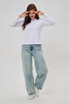 Лонгслив женский - белый №Н-88538