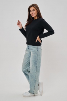 Лонгслив женский - черный №Н-88538