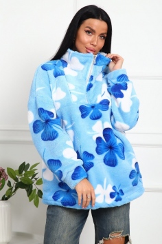 Толстовка женская - голубой №Н-1075