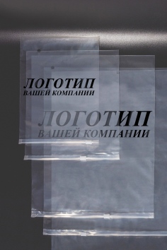 Zip-пакет прозрачный с печатью 1 цвет №GPL602-1
