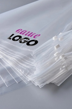 Zip-пакет прозрачный с печатью 2 цвета №GPL603-4