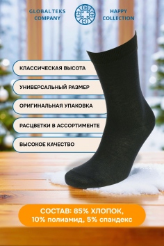 Носки мужские в банке №GL1724 "Бессмертный пони"