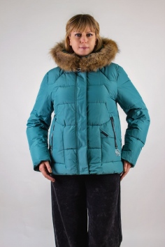 Демисезонная куртка, арт. 2878, Евро-зима - бирюзовый №Н-2878-