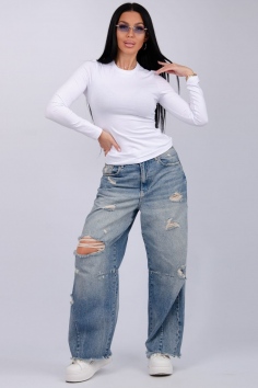 Лонгслив Кортни - белый