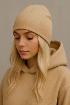 Шапка Арт. 001 - бежевый