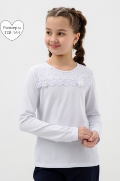 Мимоза блузка длинный рукав - белый