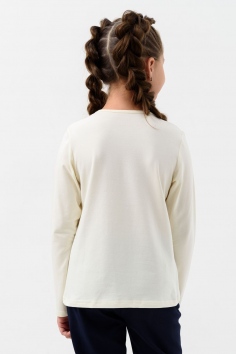 Мимоза блузка длинный рукав - экрю