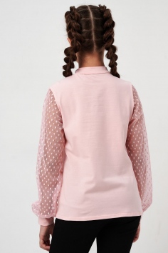 Блузка Олимпия длинный рукав - пудра